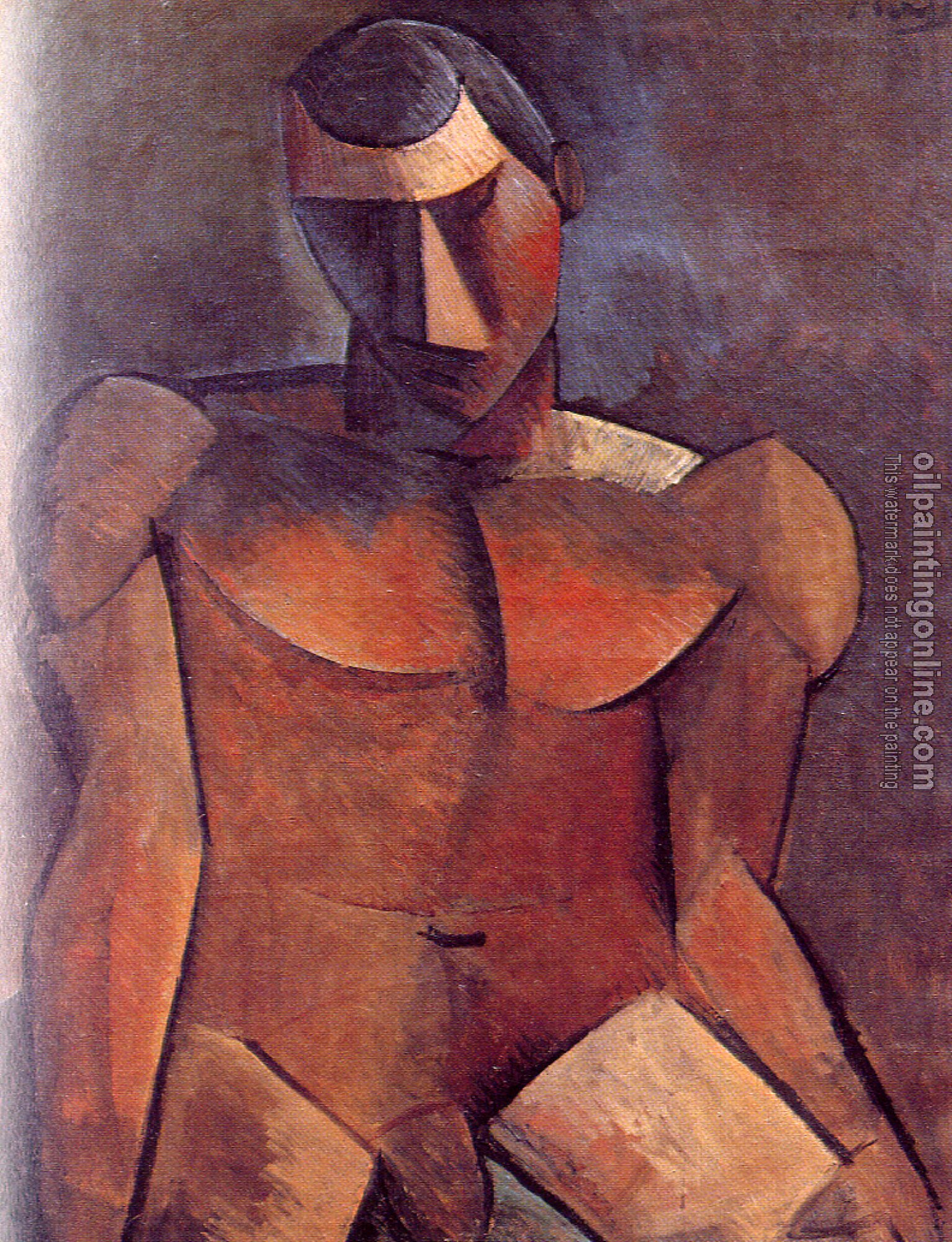 Picasso, Pablo - seated male nude